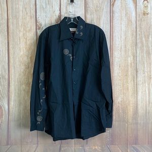 ➡️Men’s Caliban Easy Care Casual Long Sleeve Shirt Size Large